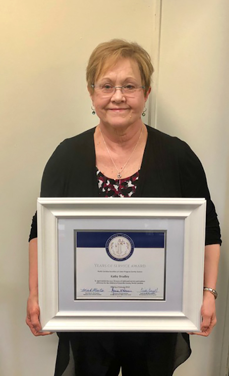 Kathy Bradley: 20 Years of Service