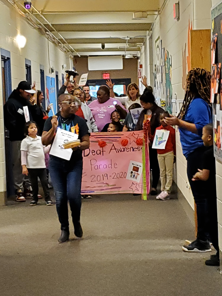 Deaf Awareness Parade 2019 at Nathan Hale School